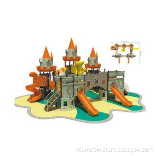 Engineering Plastic and Wooden SafeKids Castle Playground f